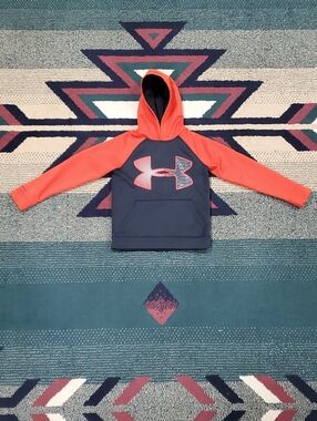 Under Armour Kids Orange and Black Hooded Pullover